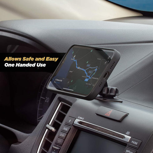 Scosche MAGDM MagicMount Magnetic Car Phone Mount, 360° Adjustable, Universal Cell Phone Holder