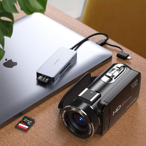 USB3.0 Type-C 5in1 Multi Card Reader, SD/Micro SD/CF/MS/XD Memory Card Adapter for PC/Laptop/Smartphone/Tablets