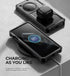 Dexnor OnePlus 12 Case - Heavy Duty Shockproof, Military Grade, Built-in Screen Protector & Kickstand, Black.