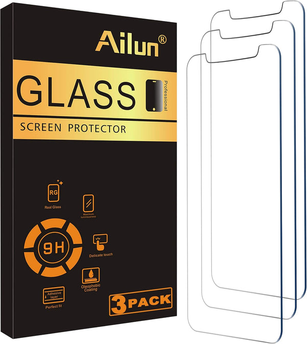 Ailun Glass Screen Protector for iPhone 12 mini 2020, 3 Pack Tempered Glass