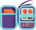 Hard Case for Yoto Mini Kids Audio Music Player, Children Speaker Plays Audiobook Cards Radio (Purple + Teal)