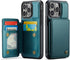 iPhone 15 Pro Wallet Case with Card Holder, RFID Blocking, Durable Kickstand Shockproof Phone Case for Women Men