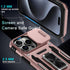 DEERLAMN Military Grade Shockproof Protective Cover for iPhone 15 Pro Max with Slide Camera Cover + Screen Protector