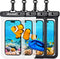 Hiearcool Waterproof Phone Pouch - 4 Pack Black & Clear, Large Dry Bag for iPhone & Travel Essentials.