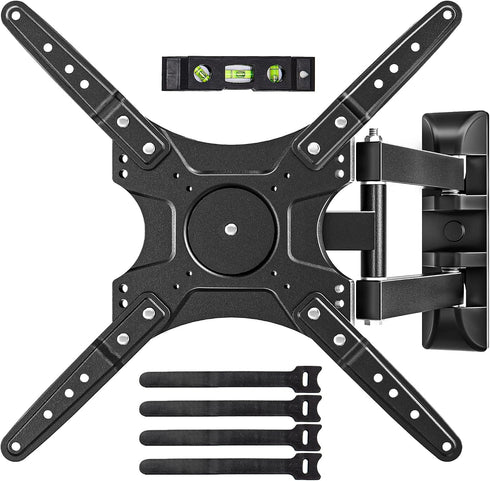 EZISE Full-Motion TV Wall Mount for Most 26-55 Inch TVs, Articulating TV Mount