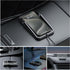Wireless Car Charger, Polmxs Fast Wireless Charging Pad, No-Slip Phone Charger for Car, Cell Phone Cordless Holder