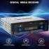 aboutBit 300W Single Din Car Marine Stereo: Bluetooth Car Radio with Smartphone Holder - Push to Talk Assistant AM FM