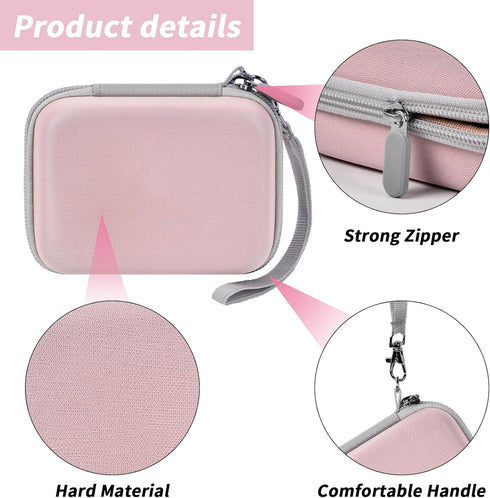 Digital Camera Case for CAMKORY/Kodak Pixpro/VAHOIALD/Sony DSCW800 830/Canon PowerShot 180 190 - Kids Vlogging Holder