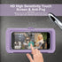 URROY Waterproof Shower Phone Holder, 360° Rotation Case, Anti-Fog High Sensitivity Universal Cover Mount Stand