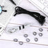 200 Pieces 0.5 Inch Small Elastic Silicone Rubber Bands, Strong Black Rubberbands for Wire and Cable Wrapping