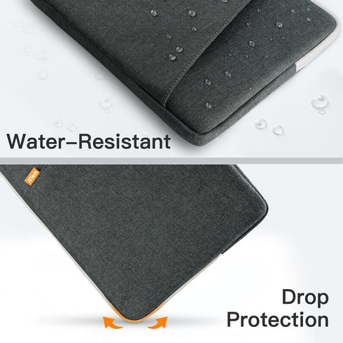 JETech Waterproof Shockproof Laptop Sleeve for 15-Inch Notebook, Compatible with MacBook Air/Pro, Accessory Pocket Bag
