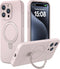 CellEver iPhone 15 Pro Max Case - Slim Magnetic Silicone, Military Grade, MagSafe Compatible, Durable Kickstand, Chalk