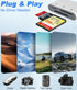 Bawanfa Plus 3-in-1 16/15/14, SD Card Reader for iPhone with USB-C & Lightning - SD MicroSD xD-Picture Cards Memory