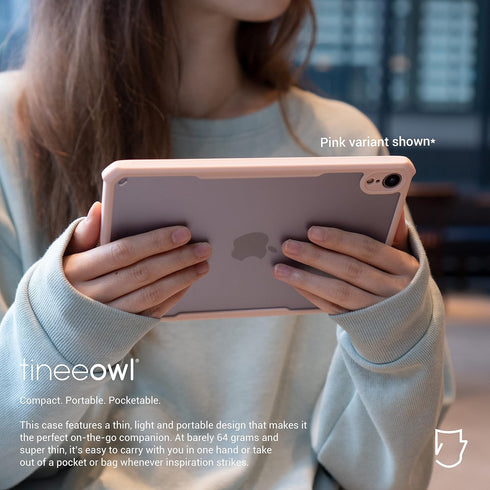 TineeOwl iPad Mini 7 Case, Ultra Thin Matte Clear Back for 7th/6th Generation (2024/2021), Flexible TPU, Lightweight