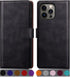SUANPOT iPhone 13 Pro Wallet Case with RFID Blocking, Flip Book PU Leather Shockproof Cover for Apple 13 Pro, Black
