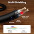 3.5mm 6ft Cyberguys! to RCA Audio Cable, Aux to RCA Cable with Gold-Plated Connectors, Durable PVC Jacket Aux Adapter