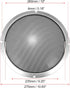 X AUTOHAUX 2pcs 10" Speaker Grille Cover, Round Subwoofer Grille Horn Protective Guard, Silver Tone Car Accessories