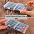 Battery Case for AA/AAA Batteries - Compact Portable Organizer Storage Case, Clear Protective for Home/Office/Travel (4
