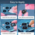 iPhone 12 Pro, 12 Mini Camera Lens Protector - 2 Sets Tempered Glass Cover with Metal Ring, Case Friendly (Black)