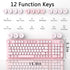 Links9+ 2.4GHz Wireless Bluetooth Keyboard, Retro Round Typewriter Keyboard, Dual Mode Bluetooth & Receiver, Compatible