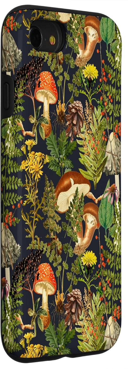 Mushroom Woodland Scene Case for iPhone SE (2020) / 7 / 8 Elderberries Fungi Nature Shrooms