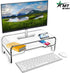 2 5.5 Inches AMT Clear Acrylic Monitor Stand Riser Tier, High Clear Computer Desk Organizer Shelf for Multi Media PC