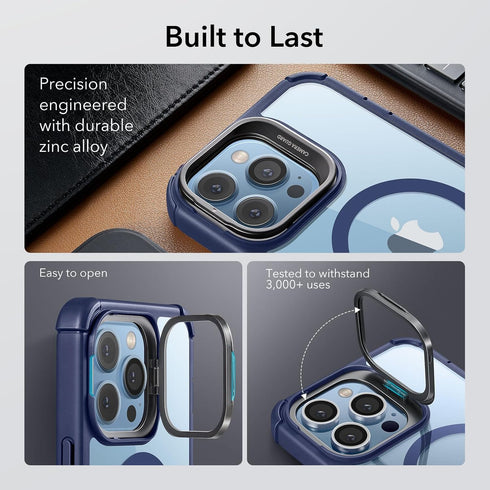 ESR Magnetic Case for iPhone 13 Pro Max, Full-Body Military-Grade Drop Proof with Built-in 9H+ Tempered Glass Screen