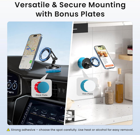 Itramax 360 17 16 13 12 11,Pixel 9 8,Samsung,Office,Kitchen Rotation Magnetic Phone Stand,Foldable Portable iPhone