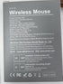 Wireless Mouse with Visible Battery Display - Rechargeable 2.4G USB Optical Mouse for Laptop PC, White and Blue