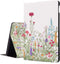 for iPad 9th Generation Case - Multi-Angle View Adjustable Stand, Auto Wake/Sleep, Flowers, 10.2 Inch