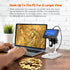 Elikliv Microscope, LCD Digital Coin Microscope 1000x, 8 Adjustable LED Lights, PC View Compatible