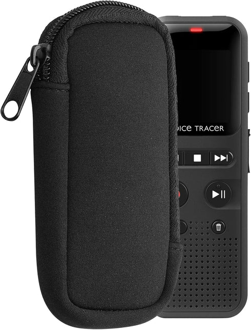 kwmobile 4.5 1.8 inches (11.5 4.5 cm) Neoprene Voice Recorder Case Compatible with Universal Voice Recorder - Inside
