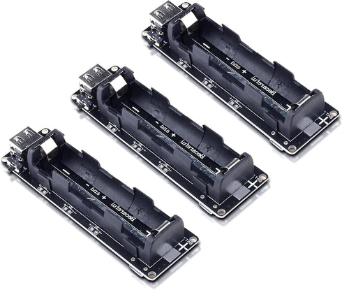 diymore 1865O Battery Holder V3 Shield, 1 Holder 3V/1A 5V/2A USB Power Bank Charging Module for Raspberry Pi & Arduino