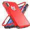 YmhxcY iPhone X/Xs Case with 2 EPU Screen Protectors, Shockproof & Dropproof Protection - Red/Black, 5.8"