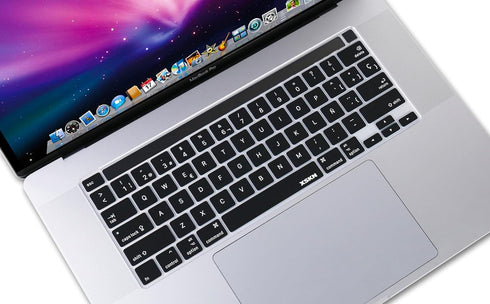 XSKN Spanish Language Black Silicone Keyboard Cover Skin for 2019 New MacBook Pro 16 inch A2141 & 2020 New MacBook Pro