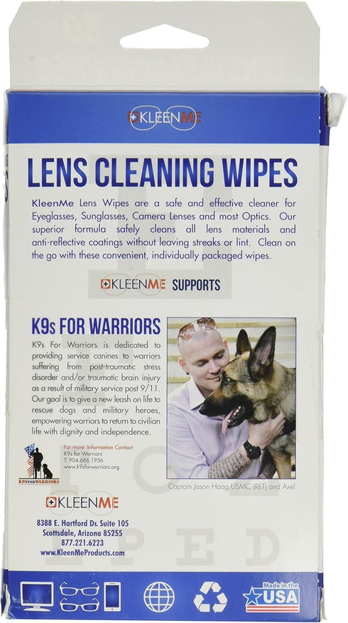 Lens Sunglasses Camera Cleaning Wipes, 80 Count, Black 6080