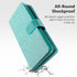 Varikke Wallet Case for iPhone 13 Pro Max, Fashion Glitter Leather Strap, Magnetic Flip Cover, Mint Green