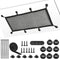 Cable Management Net Under Desk Kit, ZZM Privacy Mesh Wire Manager, Large Capacity Cord Organizer Net for Office, Home,