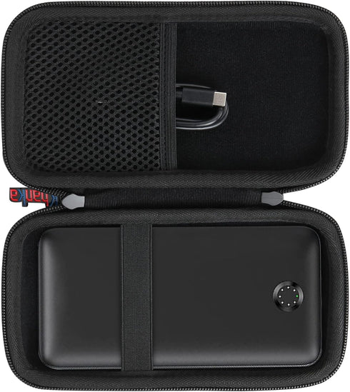 khanka Hard Travel Case Replacement for Anker 347 Power Bank (PowerCore 40K), 40,000mAh Battery Pack, Case Only (Black)