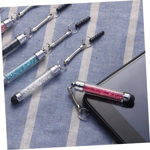5PCS Crystal Phone Pens, Glitter Capacitive Drawing Pen, Rhinestone Touch Pen, Phone Crystal Stylus for Tablets