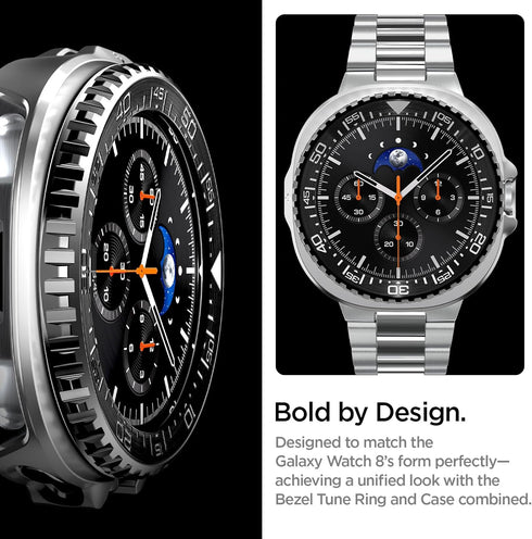 Spigen 8 46mm (2025) Bezel Tune Pro (Diver) Designed for Samsung Galaxy Watch Classic Bezel Ring Protector with Case
