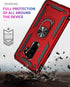 Military Grade Drop Impact Case for Samsung Galaxy S9 Plus, 360 Metal Rotating Ring Kickstand Holder, Heavy Duty