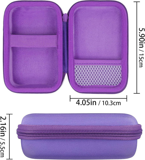 co2CREA Hard Carrying Case for JBL Go 4 Go3 Go 3 Eco, Waterproof Ultra Portable Bluetooth Speaker (Purple Case)