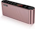 Bluetooth Speaker with FM Radio Player, Portable Wireless Stereo with HD Sound, Built-in Microphone, Enhanced Bass