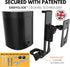 ONE, ONE Gen 2, ONE SL, Play:1 Wall Mount Bracket, Black, Compatible with Sonos ONE Series