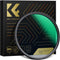 K&F Concept 52mm Blue Streak Effect Lens Filter, Anamorphic Optical Glass Light Flare Effect for Camera Lens