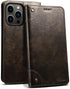 SINIANL Compatible with iPhone 15 Pro Case Wallet, for iPhone 15 Pro Wallet Case with Magnetic Kickstand Credit Card Holder Leather Folio Case Flip Cover for iPhone 15 Pro Dark Gray