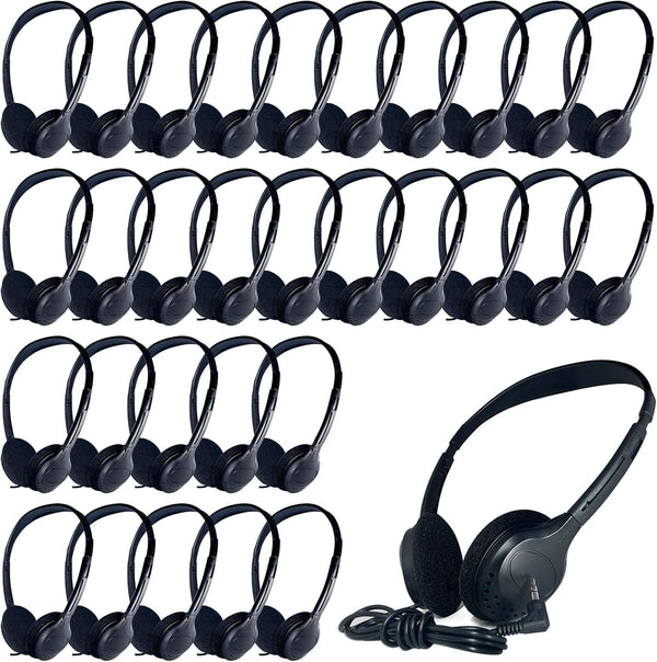 20 Pack Class Set Headphones for Kids Students School Classroom Bulk Earphones