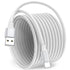 Huukein White USB A to USB C Cable 15ft, Extra Long USB