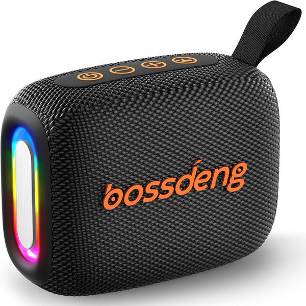 bossdeng Portable Waterproof Bluetooth Speaker IPX5 for Outdoor,HD Sound All-Day Playtime, BT5.3,Wireless Speakers